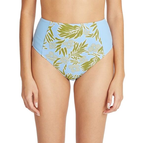 Tanya Taylor Womens Kaia Bikini Bottom, Blue - Picture 1 of 3